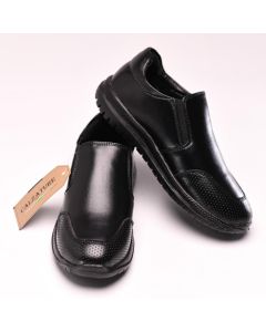  CAL001 - BOYS BLACK SLIPON SHOE