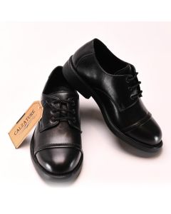  CAL010 - BOYS BLACK FORMAL LACE-UP