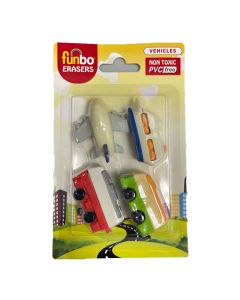BB Funbo 3D Eraser in Blister Pack-Vehicle