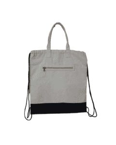 ESG - Drawstring Bag -Grey and Black